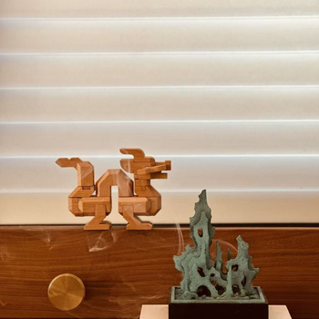 Fa Luban-zár puzzle – Kongming záras játék zodiákus sárkánnyal, 7–14 éveseknek, Have Fun márka