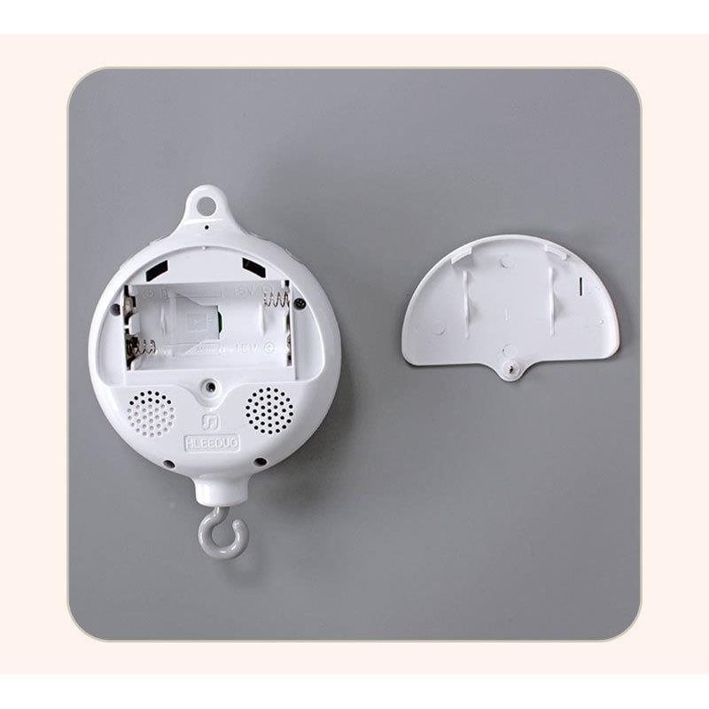 Forgó zenélő doboz babáknak Montessori tartóval, fémből; ideális születésnapi ajándék osztálytárs számára karácsonyra