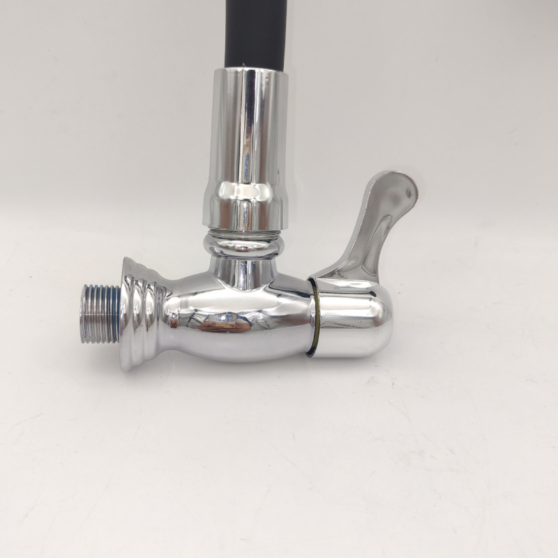 SFM-561 Kuhinjska zidna slavina – ABS plast, keramički disk ventil, elektroplatirani završni premaz, otvaranje ključem