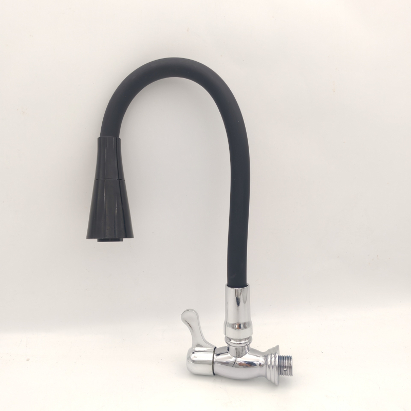 SFM-561 Kuhinjska zidna slavina – ABS plast, keramički disk ventil, elektroplatirani završni premaz, otvaranje ključem