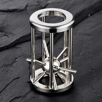 Metalna puzzle-kavez s bodljikavom kuglom, Luban lock i horseshoe lock (Od 14 godina)