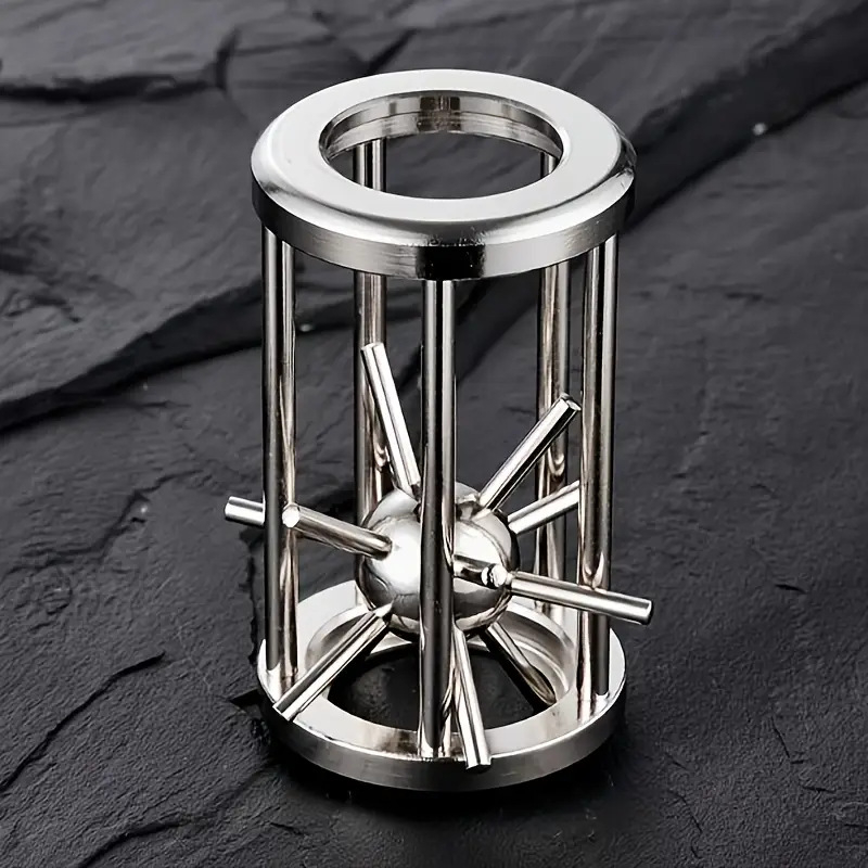 Metalna puzzle-kavez s bodljikavom kuglom, Luban lock i horseshoe lock (Od 14 godina)