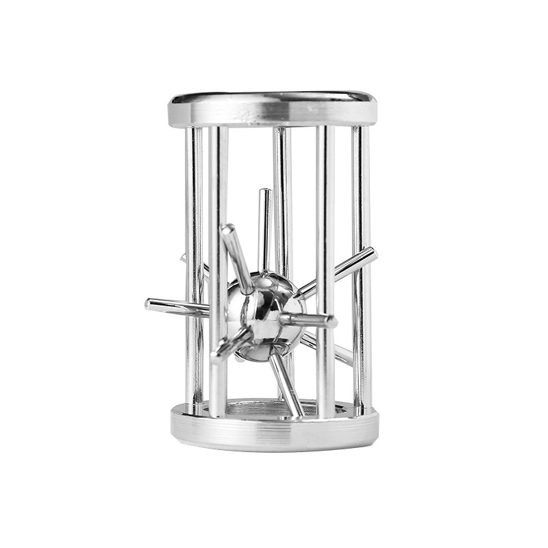 Metalna puzzle-kavez s bodljikavom kuglom, Luban lock i horseshoe lock (Od 14 godina)