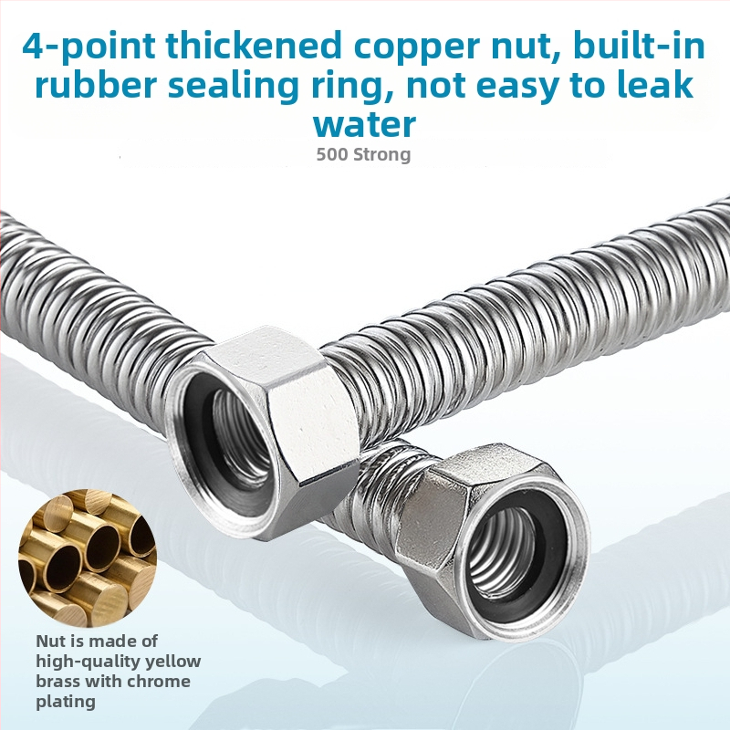 304 nehrđajući čelik, savijeni opleteni dovodni crijevo za bojler vode, eksplozijski otporan, CE potvrda