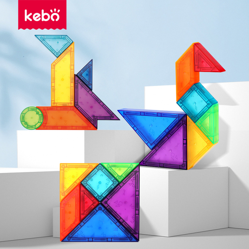 Edukativni 3D magnetski Montessori Tangram blok-set za rano učenje, igra roditelj-dijete, ABS materijal