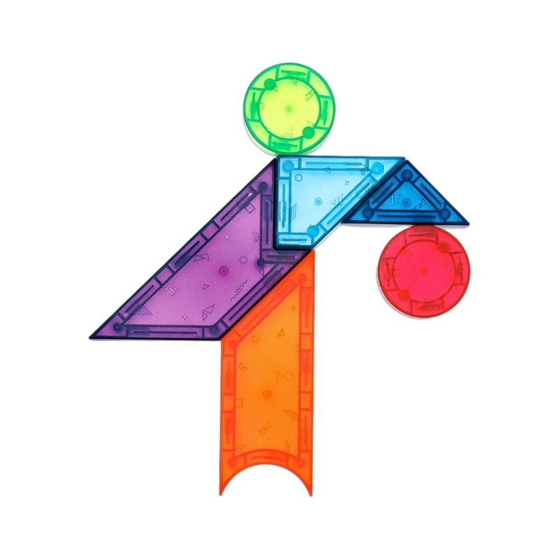 Edukativni 3D magnetski Montessori Tangram blok-set za rano učenje, igra roditelj-dijete, ABS materijal