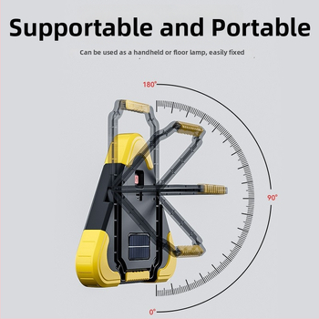 Триъгълна предупредителна табела за автомобил с LED, ABS отражателна пластмаса, USB и слънчево зареждане, 3 LED диода, 5V