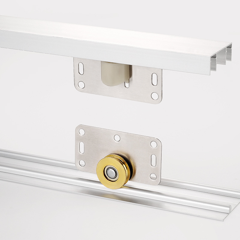 Sustav vodilica za garderobna klizna vrata — aluminijska legura, model Bf-c378-1, Bufeison, T5 anodizirana površina, moderan minimalistički stil