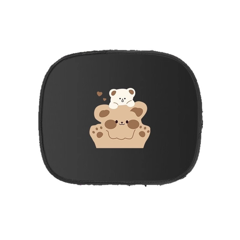 Σκιά παραθύρου αυτοκινήτου - Θερμική μόνωση, Αλουμινόφυλλο, Εγκατάσταση snap-in, Καθολική εφαρμογή, Καρτούν μοτίβο