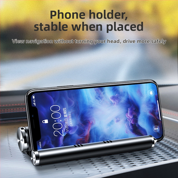 Μεταλλικό πολυλειτουργικό στήριγμα πινακίδας στάθμευσης αυτοκινήτου, μοντέλο R-7220, διαστάσεις 14 × 5,5 × 3 cm, κρυφή εγκατάσταση