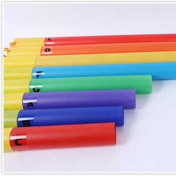 Orff ütőhangszer nyolc hangú hangcsövekkel gyerekeknek, műanyag oktató játék 7-14 éveseknek