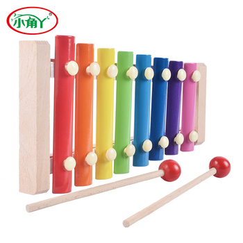 Nyolctónusú fa xilofon babáknak és kisgyerekeknek – interaktív zenei játék 0–3 év