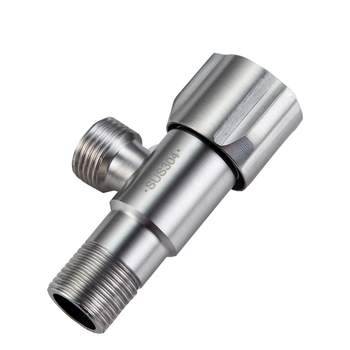 Háromszög alakú csap a meleg és a hideg vízhez, SUS304 rozsdamentes acél, menetes csatlakozás, Bath Ming Ding, modern minimalista stílus