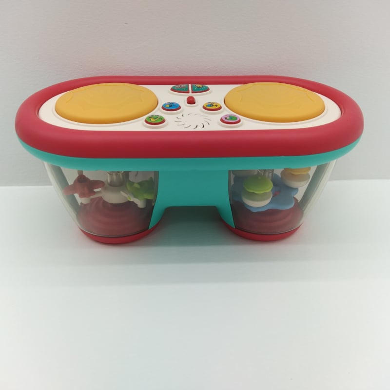 Gyerekeknek szóló elektronikus dob- és billentyűzet játék fényekkel és zenével, műanyagból, 0–3 éveseknek, márka Qu'an fort