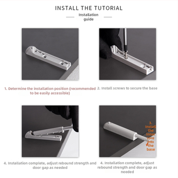 Încărcător magnetic pentru ușa de mobilier cu atingere – ABS plastic, model Press-type touch beads, marcă Turuibao, pentru uși de dulap și garderobă