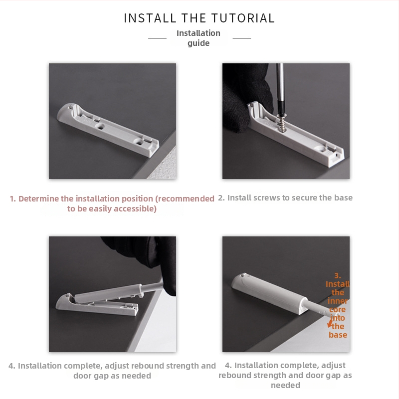 Încărcător magnetic pentru ușa de mobilier cu atingere – ABS plastic, model Press-type touch beads, marcă Turuibao, pentru uși de dulap și garderobă