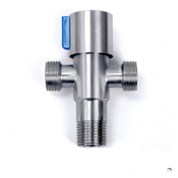 Réz szögletes szelep, 12-es modell, menetes csatlakozás, 20 mm belső Ø, atmoszferikus működés, modern minimalist design