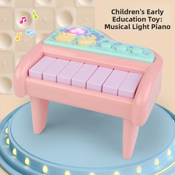 Jucărie pian pentru sugari – pian electronic din plastic Hengjia pentru 0–3 ani, jucărie electrică certificată 3C