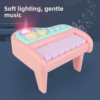 Jucărie pian pentru sugari – pian electronic din plastic Hengjia pentru 0–3 ani, jucărie electrică certificată 3C
