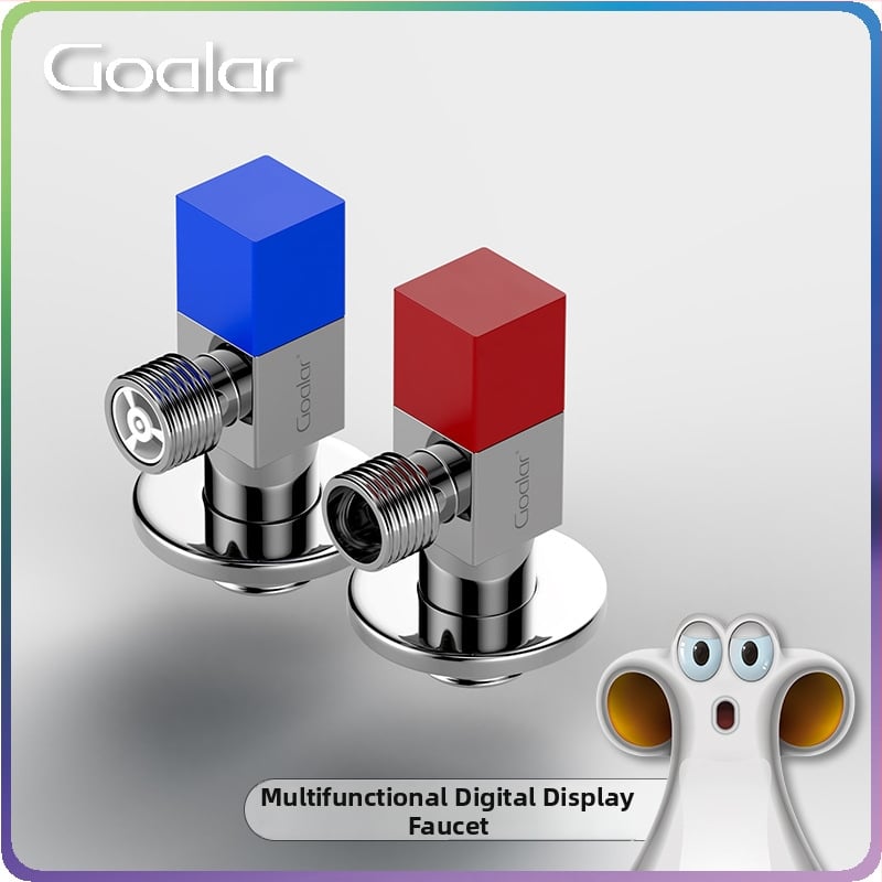 Goalar GA01 Supapă de control din alamă pentru robinetul unghiular de toaletă, întrerupător boiler, anti-miros și silențios, 2 MPa, diametrul interior 4 mm, instalație în spirală