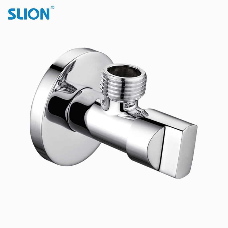 Robinet unghiular din alamă, model SL2528(03); montaj încastrat; presiune de lucru 20-50; diametru interior 56; aplicații: chiuvetă/toaletă/bucătărie.