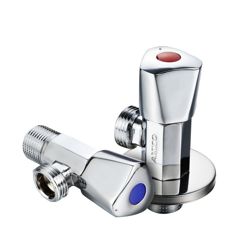 Amico valvă unghiulară din cupru, filet, acționare manuală, pentru alimentarea cu apă, standard național