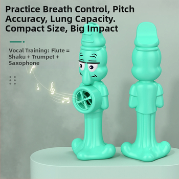 Instrument muzical pentru copii – fluier de gură cu design caracatiță, ABS, pentru educație timpurie, 4–6 ani