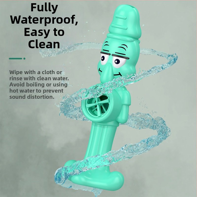 Instrument muzical pentru copii – fluier de gură cu design caracatiță, ABS, pentru educație timpurie, 4–6 ani