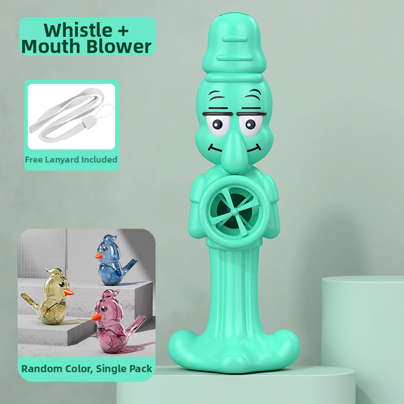 Instrument muzical pentru copii – fluier de gură cu design caracatiță, ABS, pentru educație timpurie, 4–6 ani