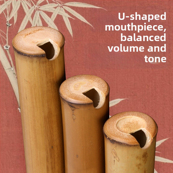 Flaută din bambus, scurtă, stil antic, 8 găuri, pentru începători, cheie F (8 găuri; scurtă; stil antic; pentru începători; cheie F)