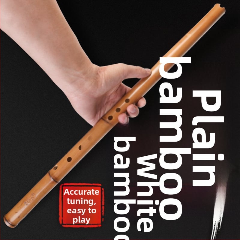 Flaută din bambus, scurtă, stil antic, 8 găuri, pentru începători, cheie F (8 găuri; scurtă; stil antic; pentru începători; cheie F)