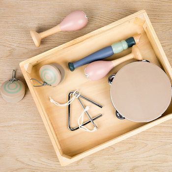 Drveni dječji Orff set instrumenata za bebe – rana glazbena edukacija, razvoj mozga, interakcija roditelj-dijete, zapadne udaraljke