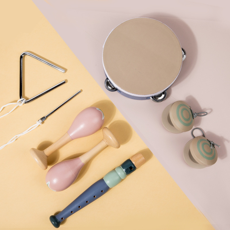 Drveni dječji Orff set instrumenata za bebe – rana glazbena edukacija, razvoj mozga, interakcija roditelj-dijete, zapadne udaraljke