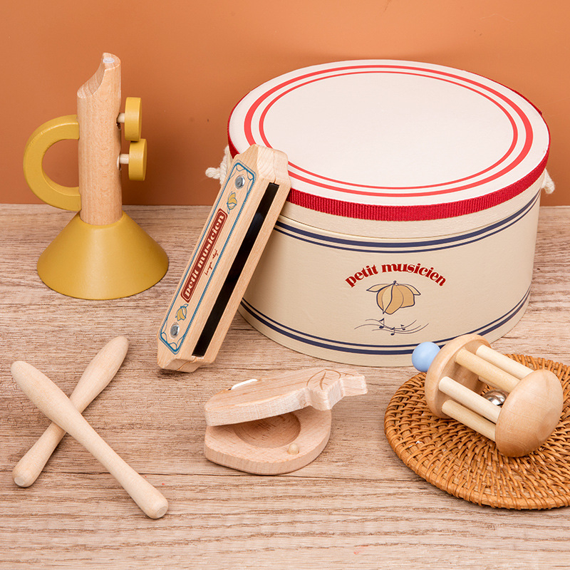 Drveni dječji Orff set instrumenata za bebe – rana glazbena edukacija, razvoj mozga, interakcija roditelj-dijete, zapadne udaraljke