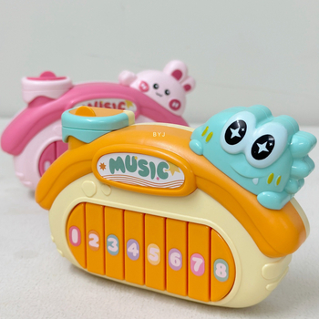 Jucărie de pian electronic pentru sugari 0–3 ani, carcasă din plastic, brand Beiyingjia, dezvoltă coordonarea mână-ochi, auzul și învățarea interactivă