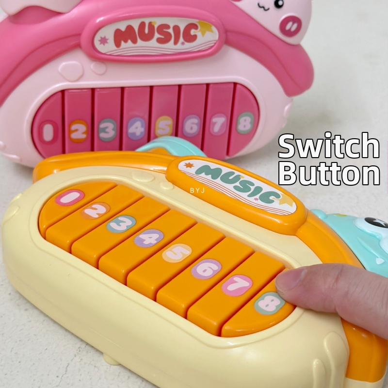 Jucărie de pian electronic pentru sugari 0–3 ani, carcasă din plastic, brand Beiyingjia, dezvoltă coordonarea mână-ochi, auzul și învățarea interactivă
