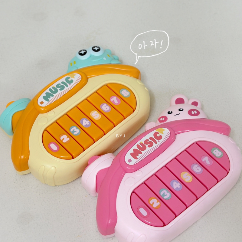 Jucărie de pian electronic pentru sugari 0–3 ani, carcasă din plastic, brand Beiyingjia, dezvoltă coordonarea mână-ochi, auzul și învățarea interactivă