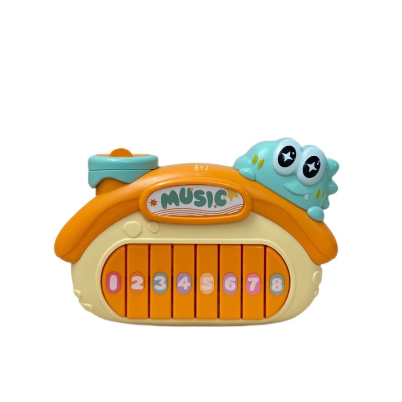 Jucărie de pian electronic pentru sugari 0–3 ani, carcasă din plastic, brand Beiyingjia, dezvoltă coordonarea mână-ochi, auzul și învățarea interactivă