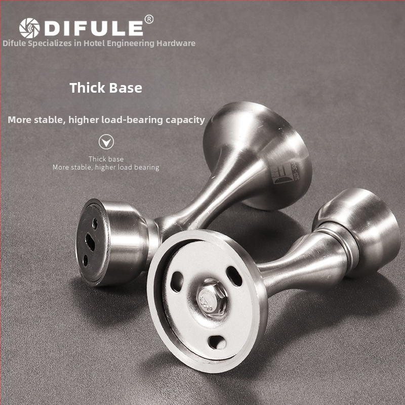 Stoper pentru ușă DFL-P001D, magnet puternic din oțel inoxidabil 304, design fără sudură, montaj pe perete sau pe podea, control automat, DIFULE, stil modern minimalist