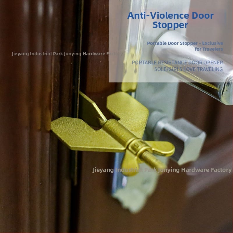 Opritor de ușă portabil – oțel inoxidabil 304, finisaj satinat, tip ascuns, acționare manuală