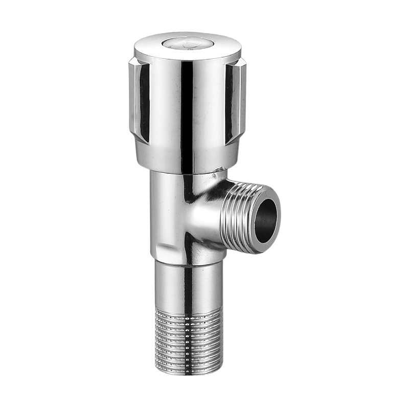 Supapă unghiulară din alamă D-6021, montaj în perete, diametru interior 20 mm, presiune de lucru 0,75 MPa, potrivită pentru toaletă, robinet și boiler