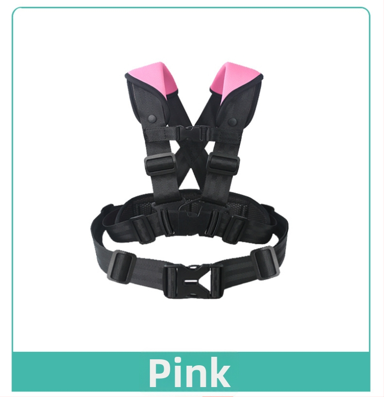 Vestă de siguranță pentru copii pentru ciclism - material poliester, proiectată pentru siguranța copiilor în timpul mersului.