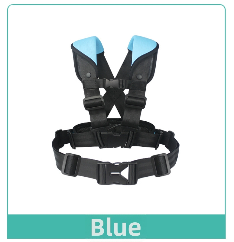 Vestă de siguranță pentru copii pentru ciclism - material poliester, proiectată pentru siguranța copiilor în timpul mersului.