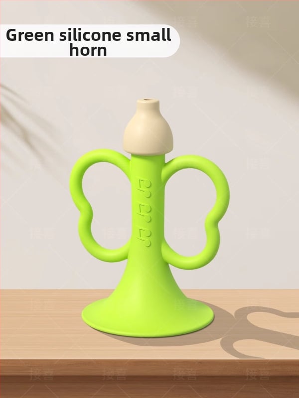 Jucărie trompetă pentru copii, de suflat — silicon, difuzor mic, potrivită pentru 14+