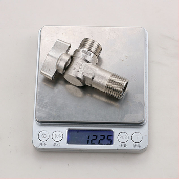 Valvă unghiulară centrală cu debit mare, corp din cupru, montaj pe perete, pentru toaletă și boiler, presiune de lucru 0,8 MPa