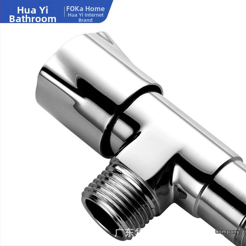 Ventil din alamă pentru baie, apă caldă/rece, montaj în perete, model 12098KW4, diametru interior 4 mm, presiune de lucru 6–8 kg