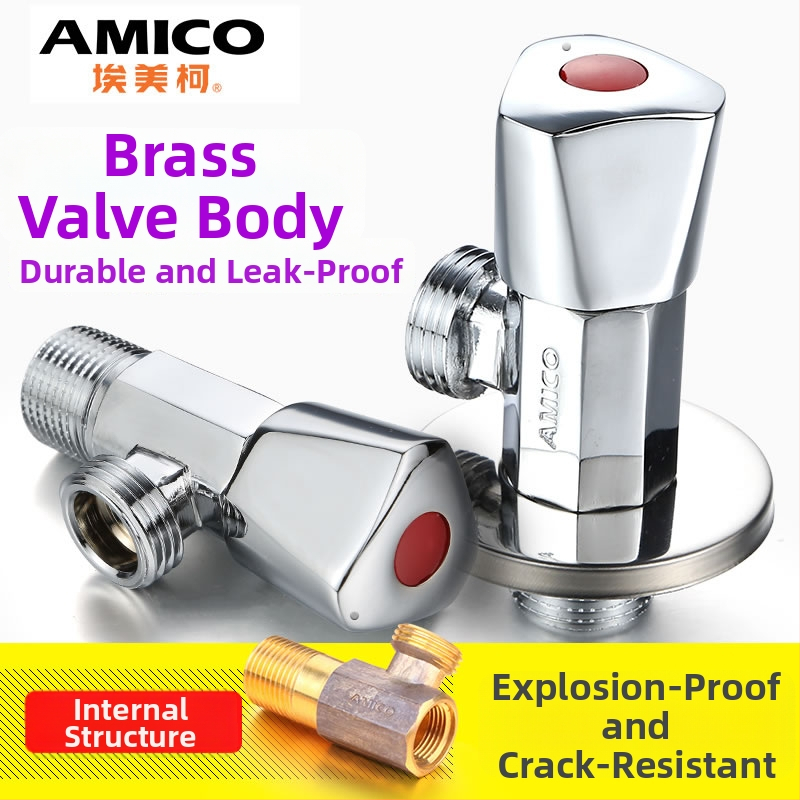 Amico supapă triunghiulară din alamă, JF, DN15s, filet exterior, 180 g