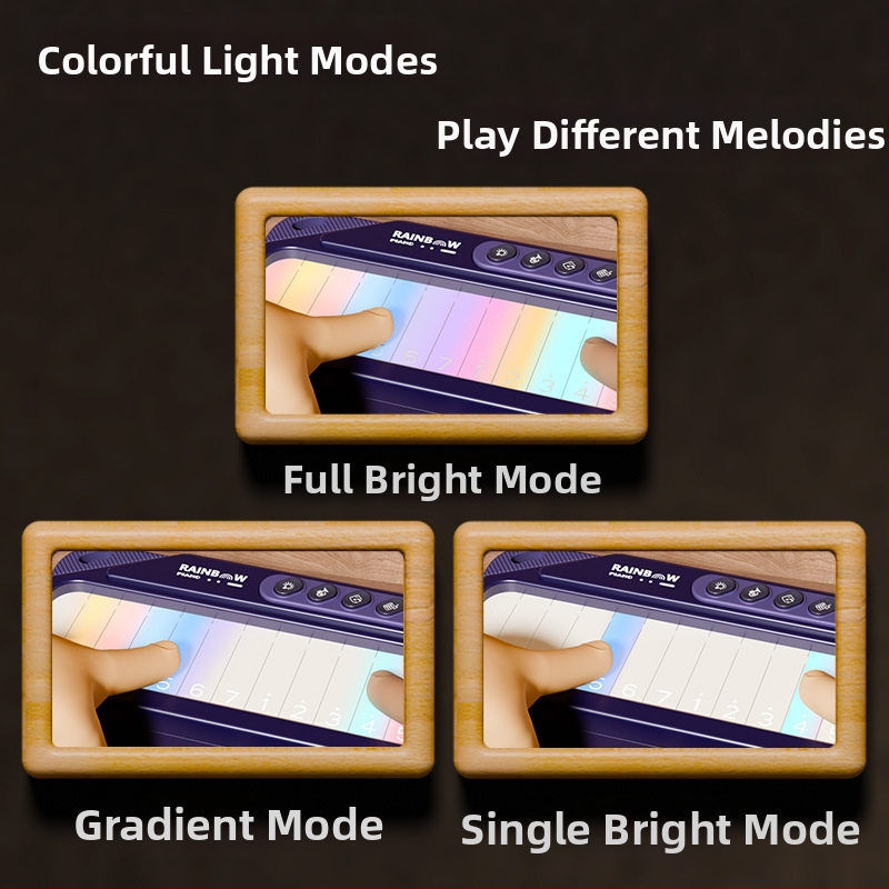 Jucărie-pian electronic din plastic, touchscreen, alimentare cu baterii, pentru copii 4–6 ani, cutie muzicală educațională