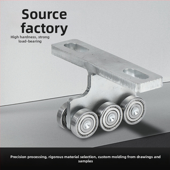 Rola în formă de T, cu rulment, pentru tracțiune, ghidaj cu canelură pentru uși și ferestre glisante (Cod HH004; Material: Fier, S45C; Utilizare: linie de asamblare)