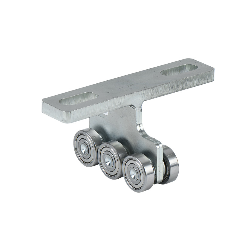 Rola în formă de T, cu rulment, pentru tracțiune, ghidaj cu canelură pentru uși și ferestre glisante (Cod HH004; Material: Fier, S45C; Utilizare: linie de asamblare)